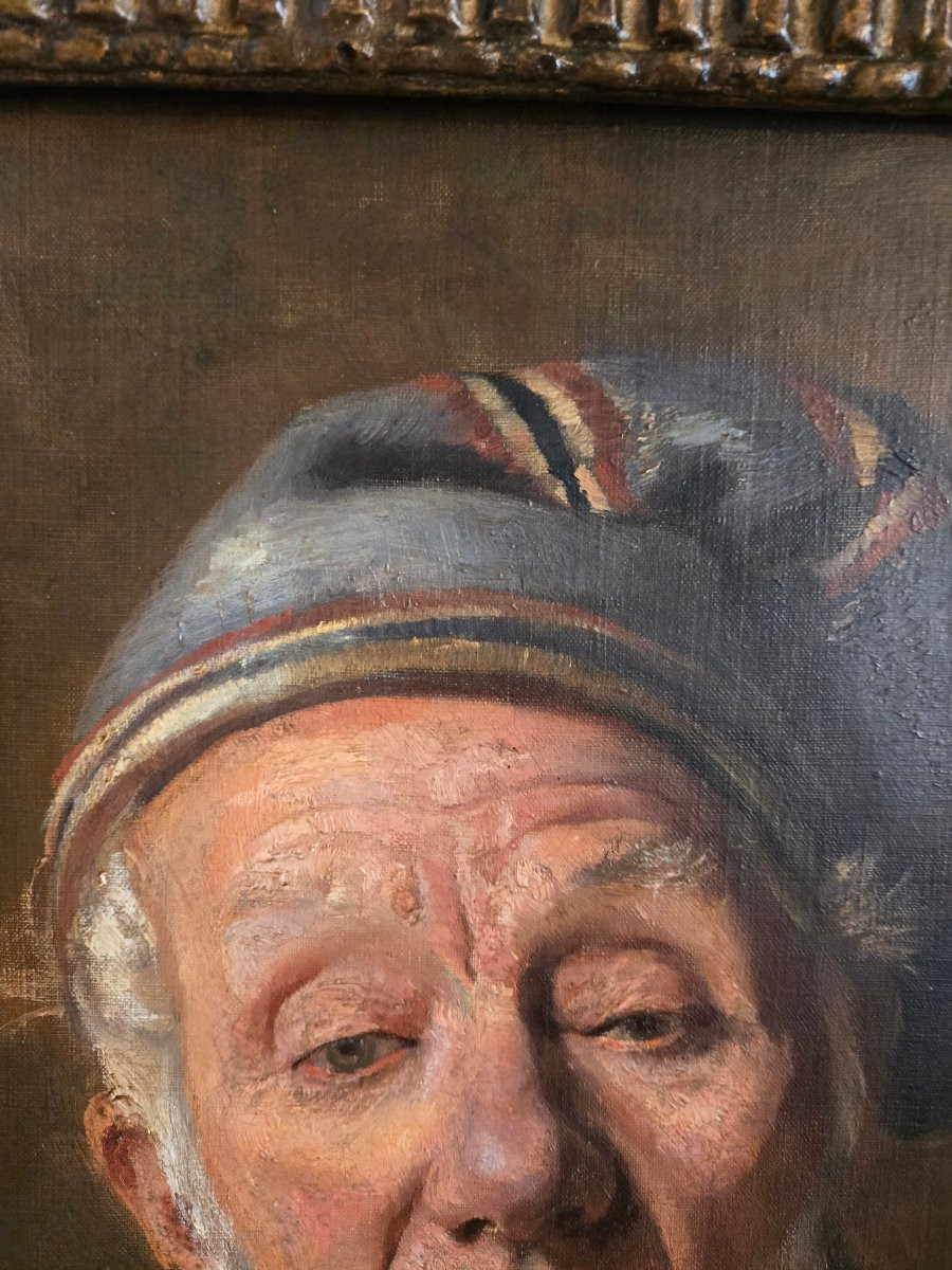 Édouard Dantan, Le Père Lamidey, dit le Grand Midey, ancien marin de Villerville peint en 1893.-photo-4