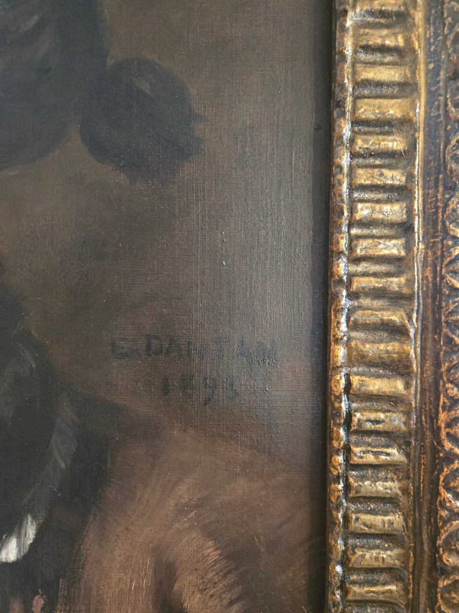 Édouard Dantan, Le Père Lamidey, dit le Grand Midey, ancien marin de Villerville peint en 1893.-photo-3