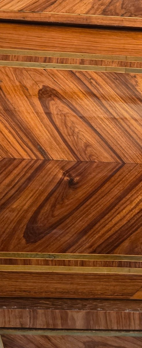 Central Roll-top Desk – Louis XV/louis XVI Transition, Parisian Work, Circa 1770 -photo-4