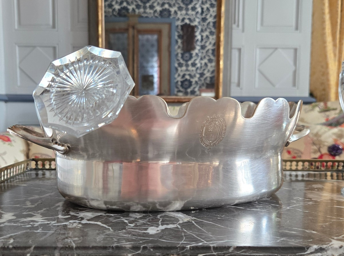 Stained Glass Window Bearing The Arms Of Charles-alexandre De Calonne, Louis XVI Period.