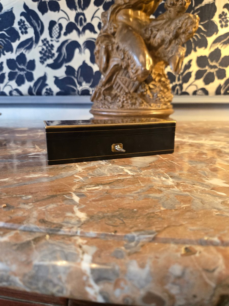 Small Box From The Napoleon III Period, Second Half Of The 19th Century.   -photo-2