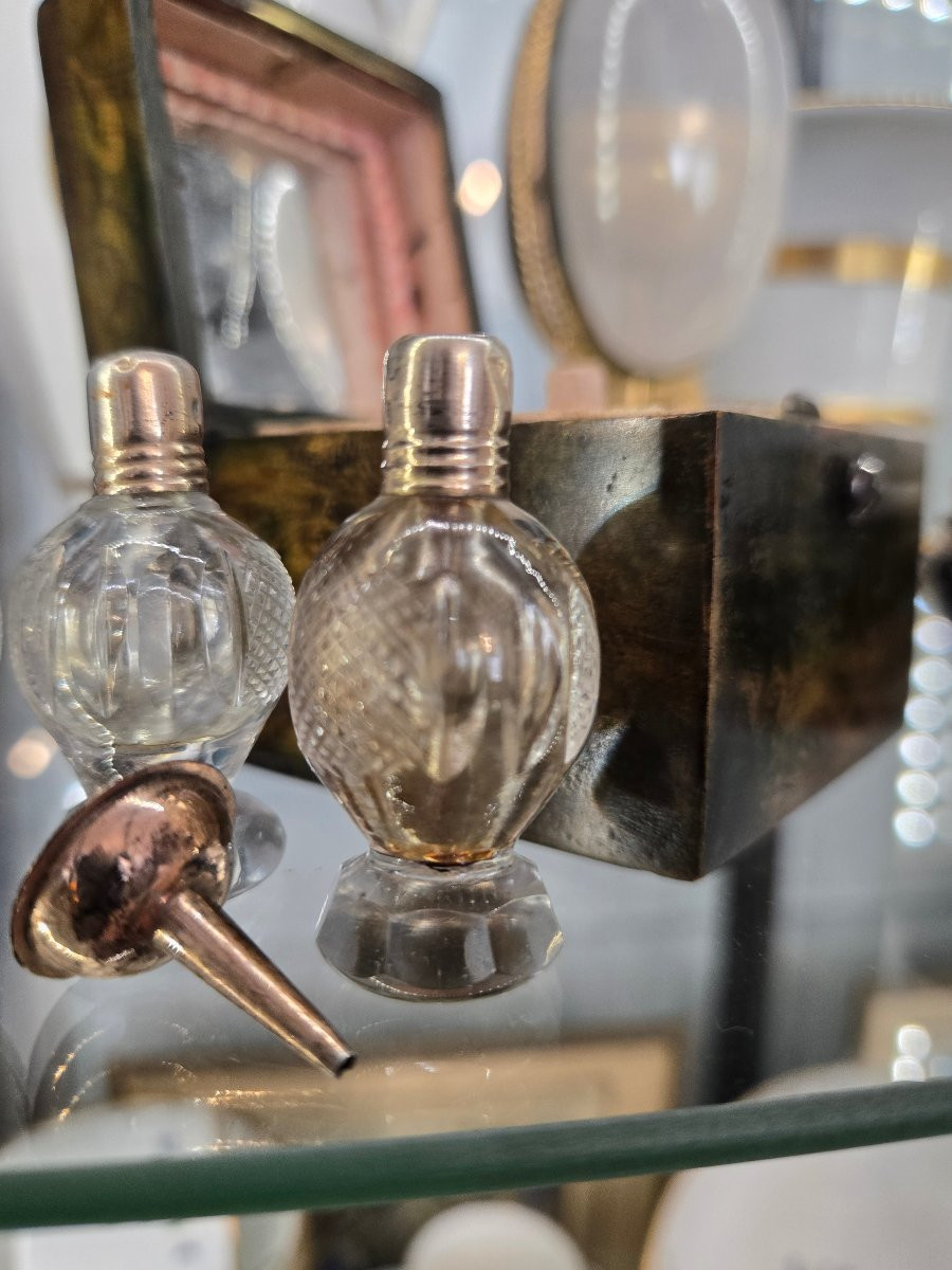 Coffret à senteurs en loupe teintée verte, Paris, 1814–1819.  -photo-2