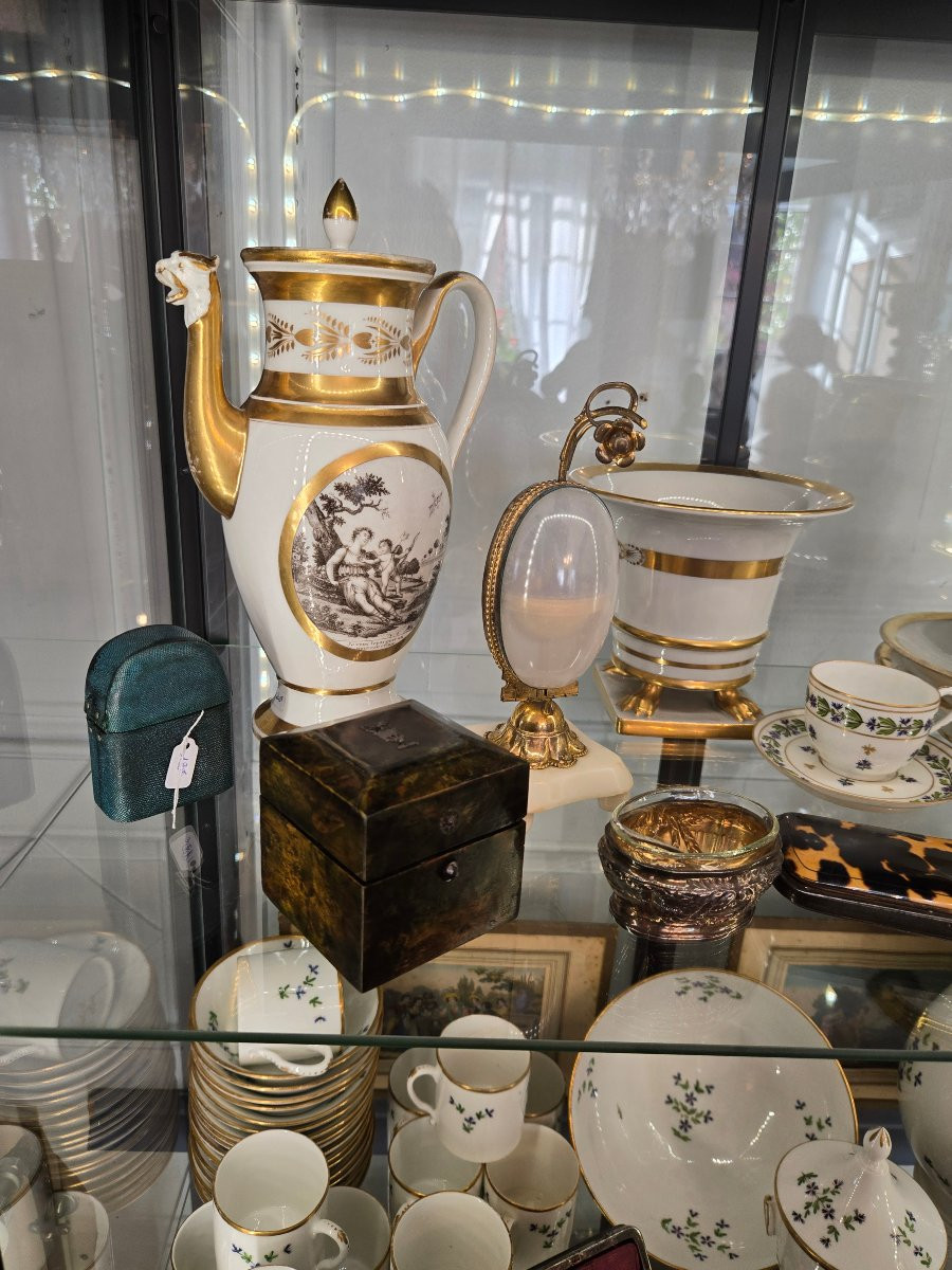 Coffret à senteurs en loupe teintée verte, Paris, 1814–1819.  -photo-7