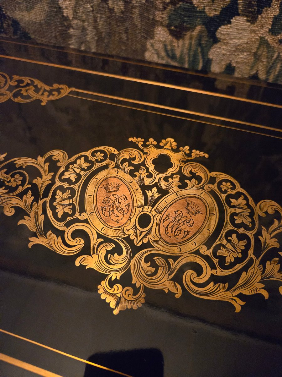 Important Casket With A Count's Crown, Maison Giroux, Paris.  -photo-5