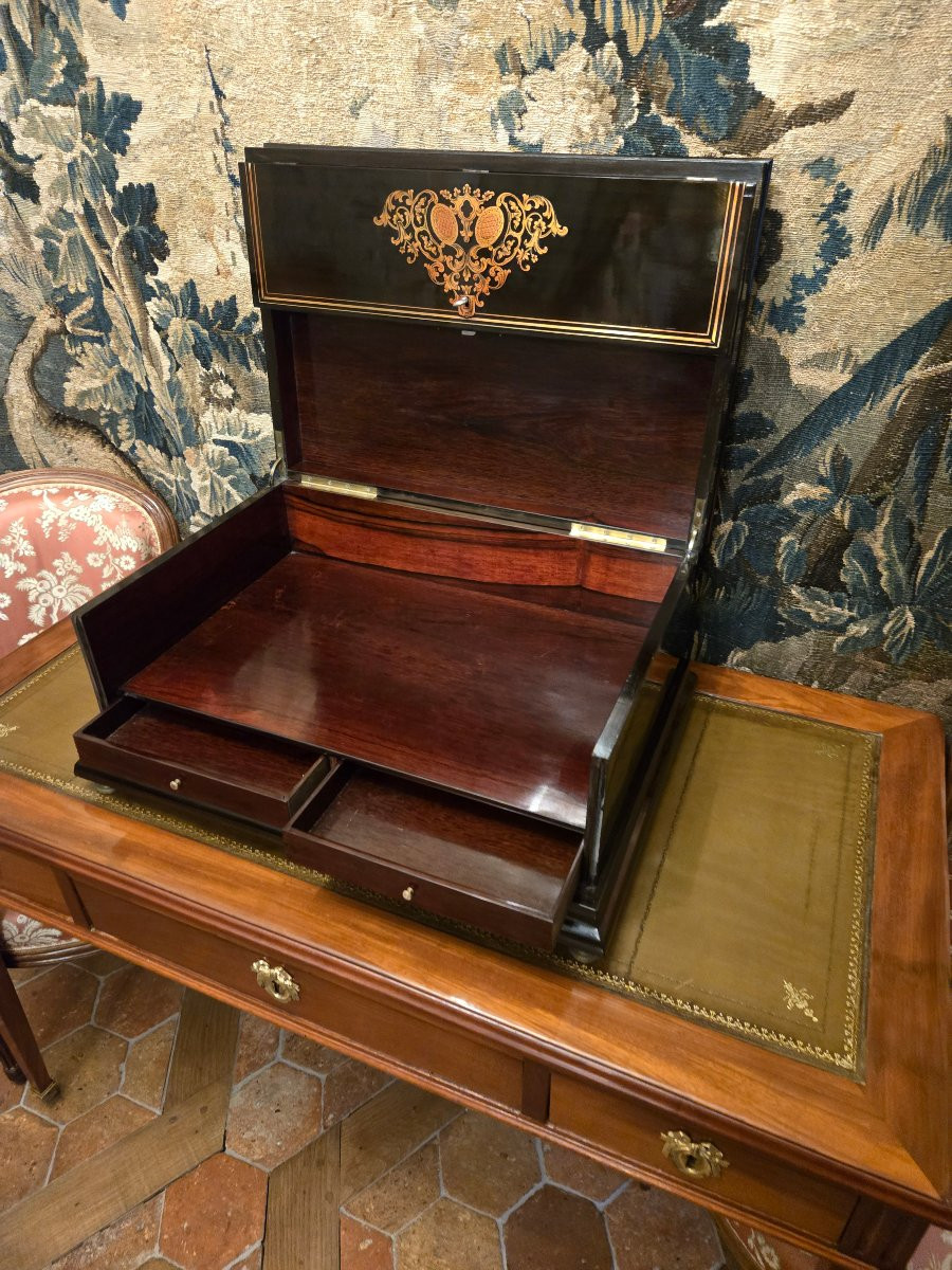 Important Casket With A Count's Crown, Maison Giroux, Paris.  -photo-6