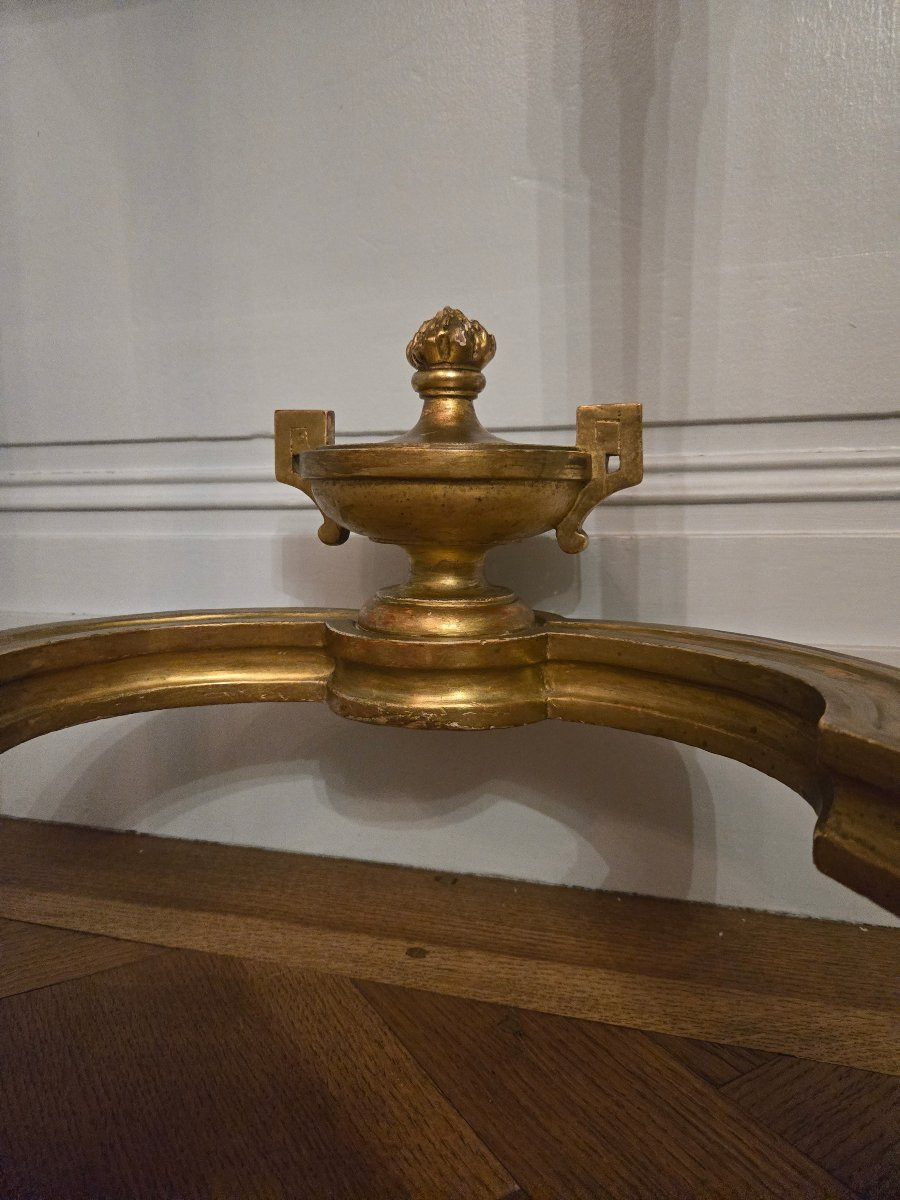 Neoclassical Console In Gilded Wood – Late 19th Century.  -photo-6