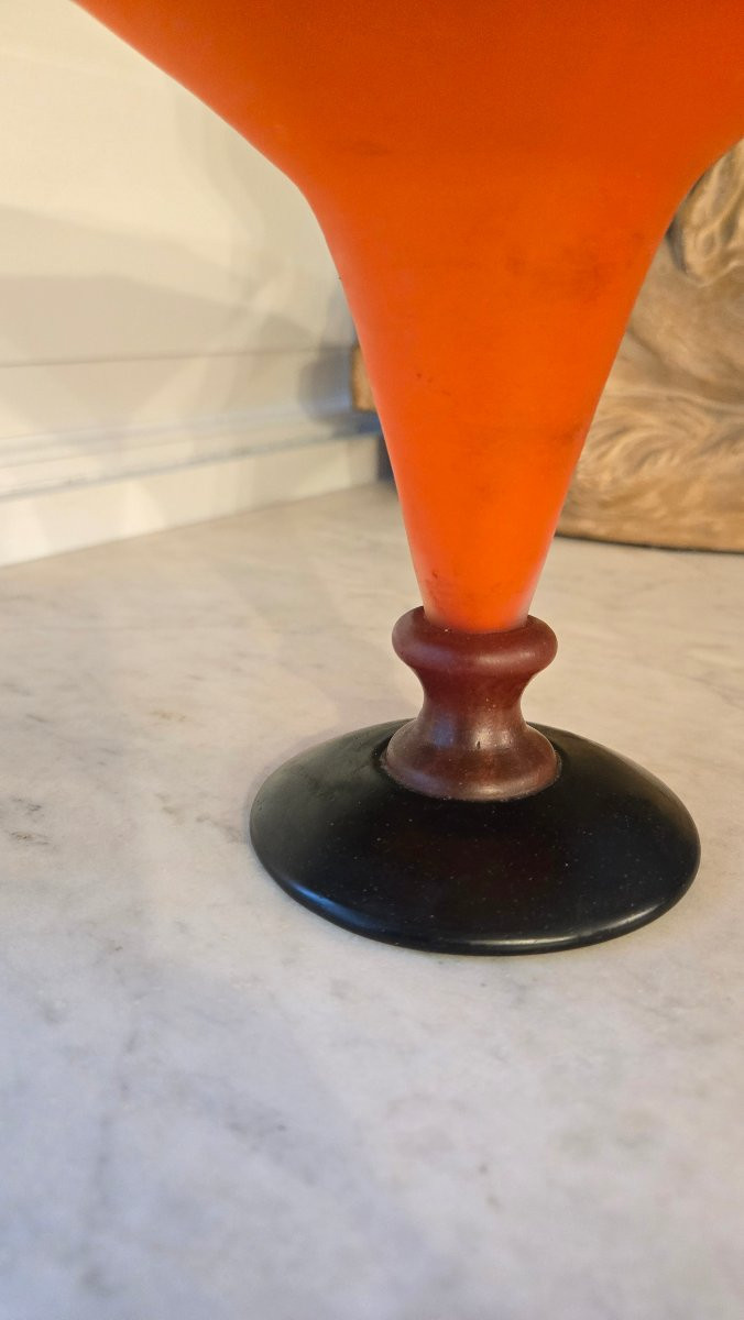 Coupe Art déco en verre marmoréen signée Schneider -photo-1