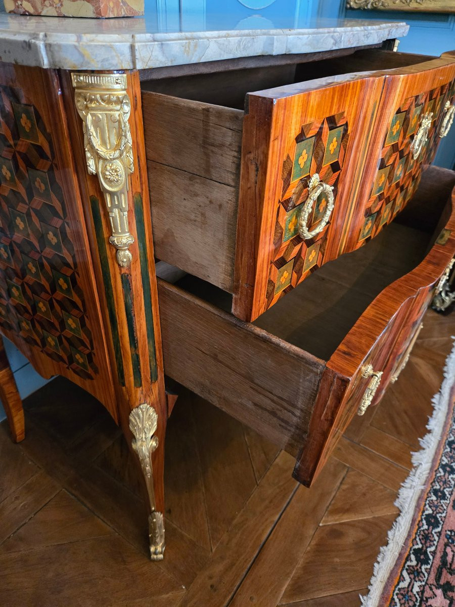 A Greek-style Marquetry Commode, After A Model By Pierre Roussel. -photo-5