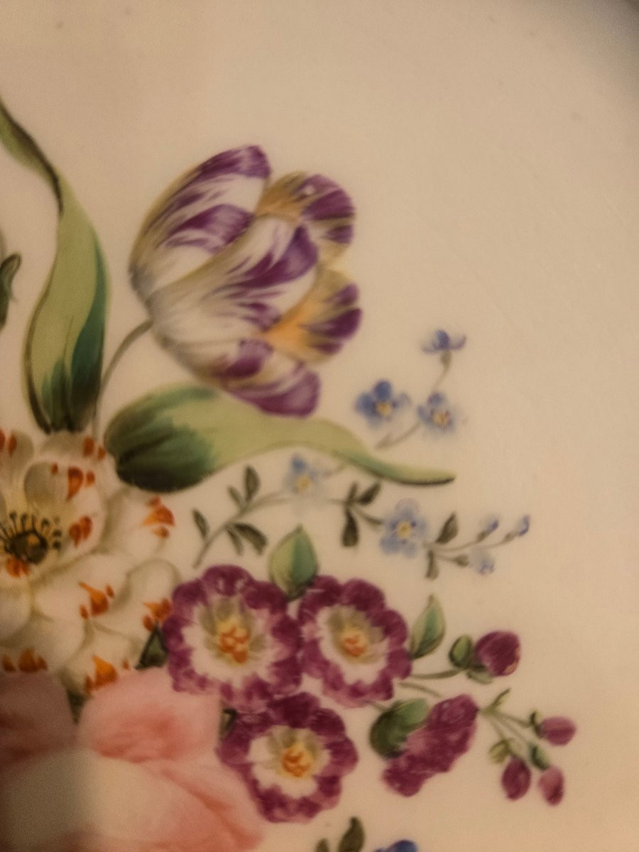 Set Of 12 Porcelain Plates From Paris, Rihouët Factory – Paris, Circa 1830–1840.-photo-2