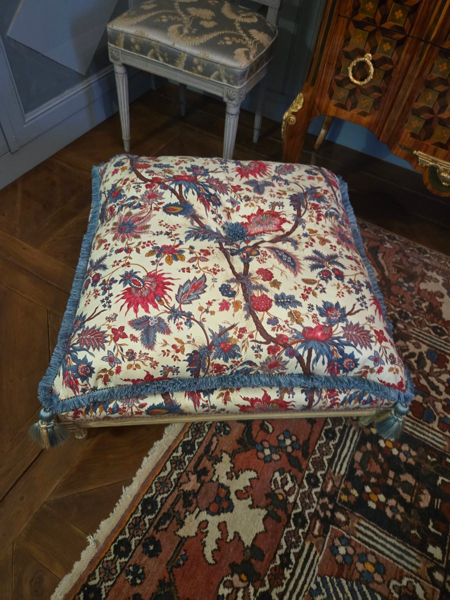 Tabouret Louis XVI pour chien– Château de Foulletorte – Famille de Malherbe.  -photo-2