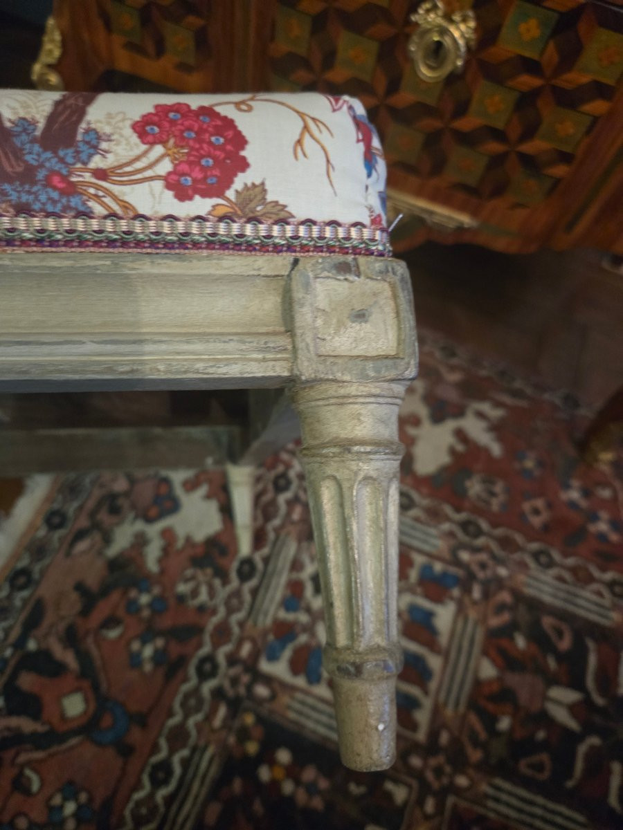 Tabouret Louis XVI pour chien– Château de Foulletorte – Famille de Malherbe.  -photo-7