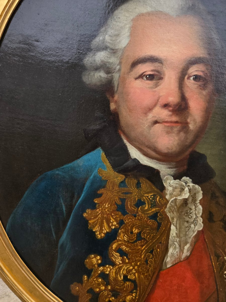 Portrait Of An Aristocrat In The Habit Of The Order Of The Holy Spirit, French School Circa 1770.-photo-3