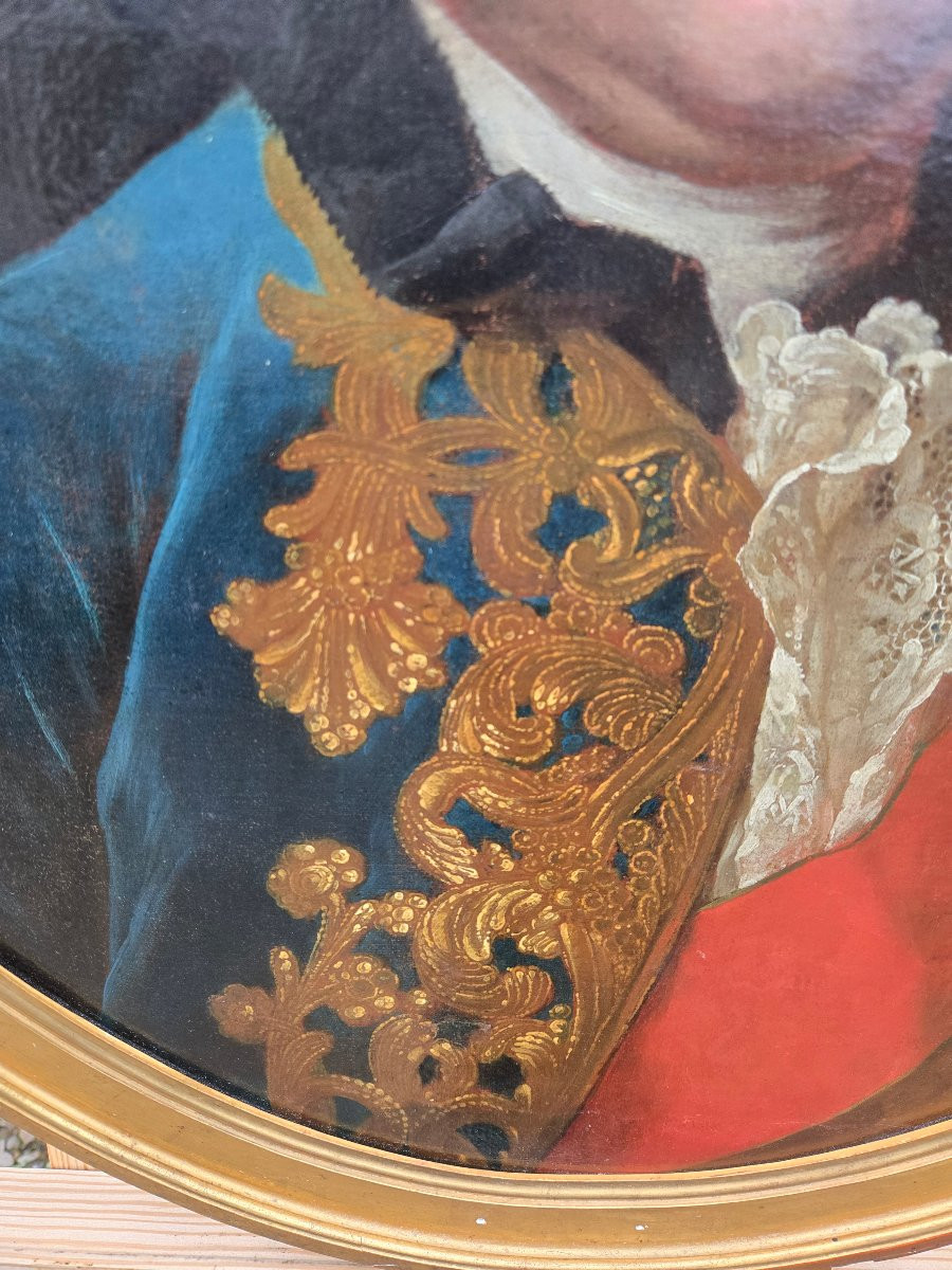Portrait Of An Aristocrat In The Habit Of The Order Of The Holy Spirit, French School Circa 1770.-photo-1
