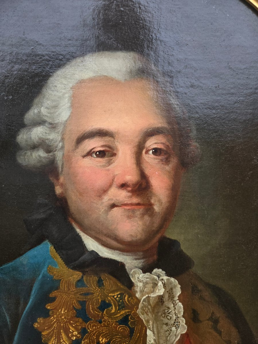 Portrait Of An Aristocrat In The Habit Of The Order Of The Holy Spirit, French School Circa 1770.-photo-2