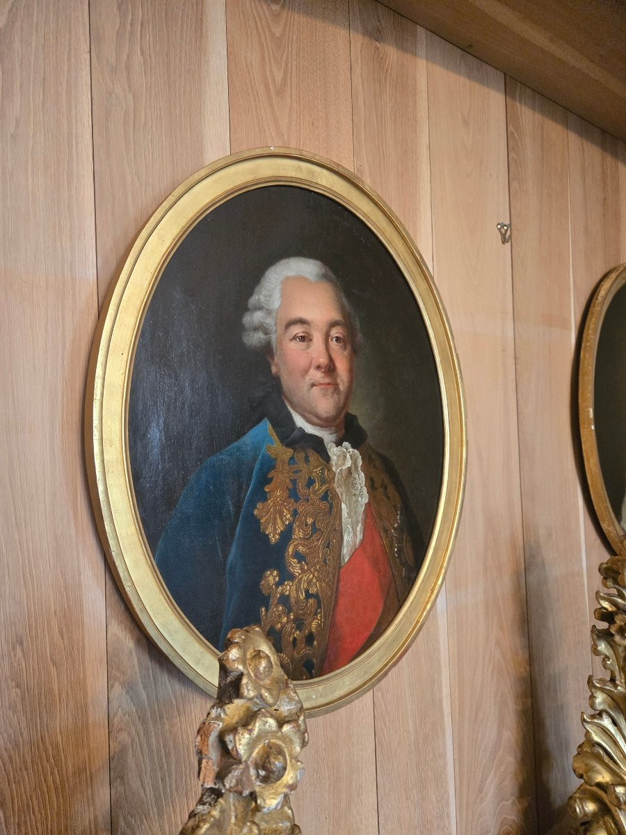 Portrait Of An Aristocrat In The Habit Of The Order Of The Holy Spirit, French School Circa 1770.-photo-7
