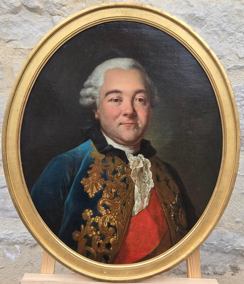 Portrait Of An Aristocrat In The Habit Of The Order Of The Holy Spirit, French School Circa 1770.