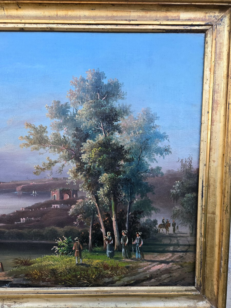 Vue du Vésuve depuis les environs de Pompéi École italienne, fin du XVIIIᵉ – début du XIXᵉ .-photo-4