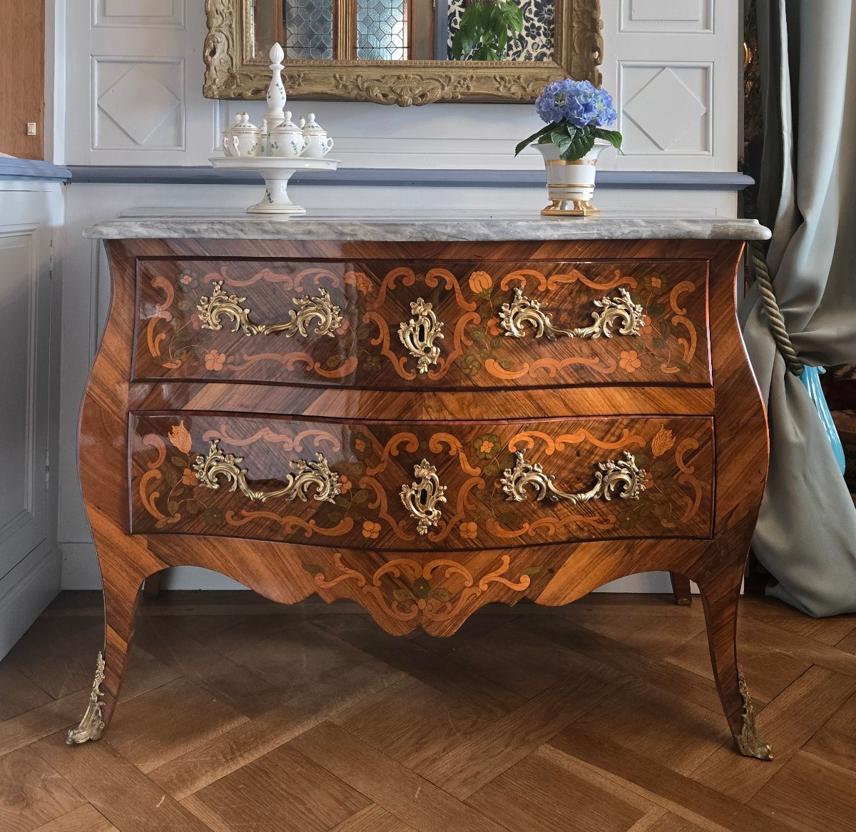 Louis XV Period Commode, Eastern French Work, 18th Century.  