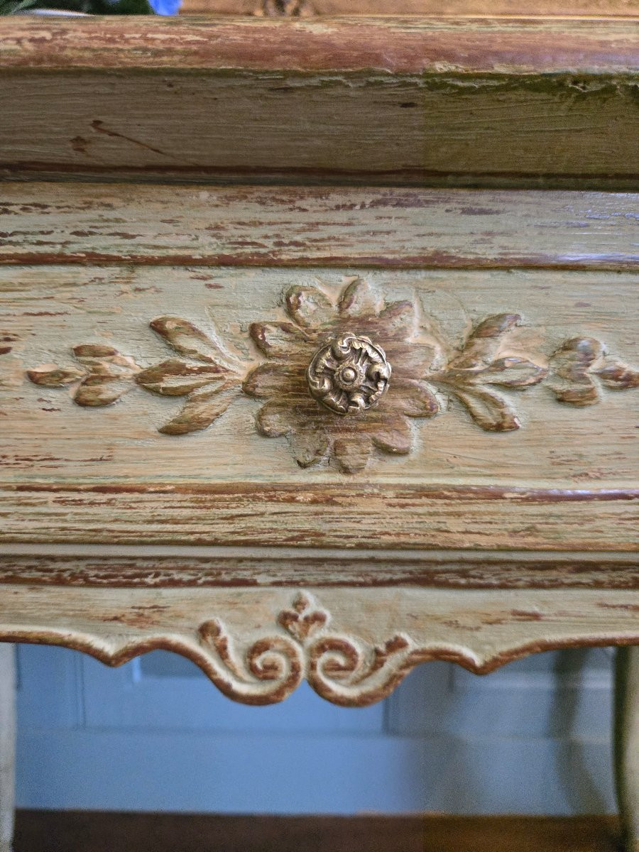 Table de salon à quatre pieds, époque Régence Travail de la vallée du Rhône, XVIIIᵉ siècle.  -photo-1