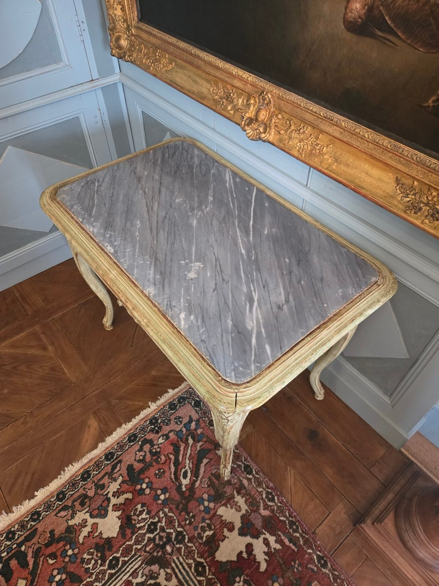 Table de salon à quatre pieds, époque Régence Travail de la vallée du Rhône, XVIIIᵉ siècle.  -photo-3