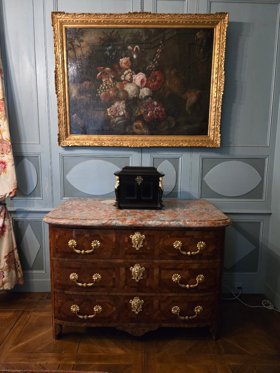 Serre-bijoux du XVIIᵉ siècle, à décor de termes en bronze évoquant  le commerce des indes-photo-8