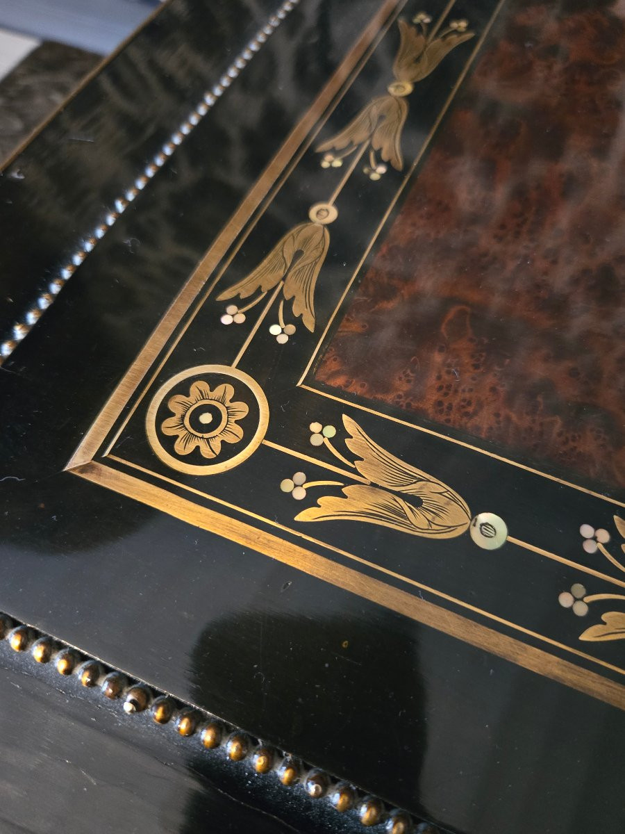 Important Shawl Box, Paris, Napoleon III Period.   -photo-1