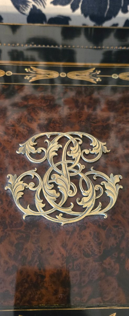 Important Shawl Box, Paris, Napoleon III Period.   -photo-3