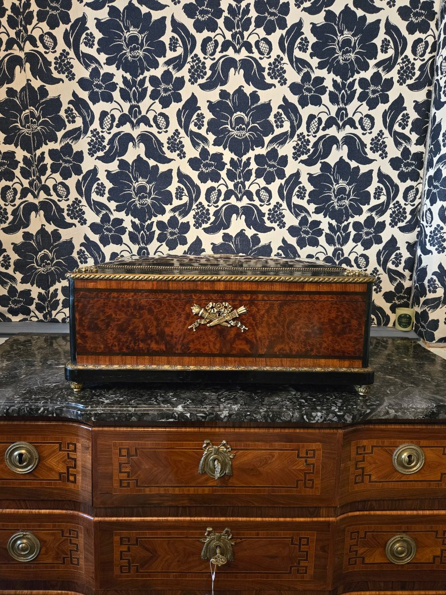 Important Shawl Box, Paris, Napoleon III Period.   -photo-4