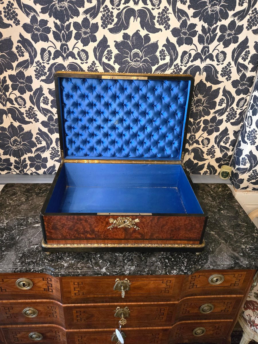 Important Shawl Box, Paris, Napoleon III Period.   -photo-7