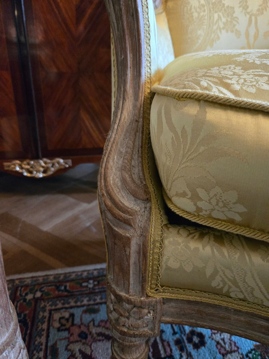 Pair Of Transition Louis XV - Louis XVI Bergères, Paris, Circa 1775.   -photo-4