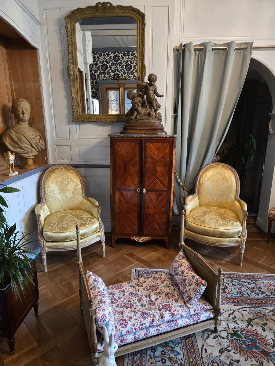 Pair Of Transition Louis XV - Louis XVI Bergères, Paris, Circa 1775.   -photo-8