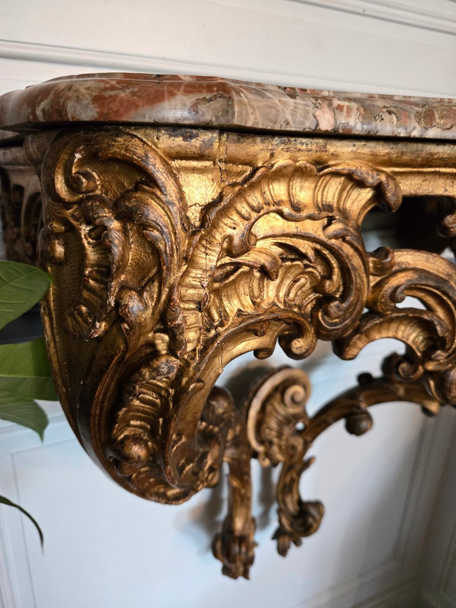 Regency Wall Bracket With Rocaille And Architectural Motifs Evoking The Orient.-photo-4