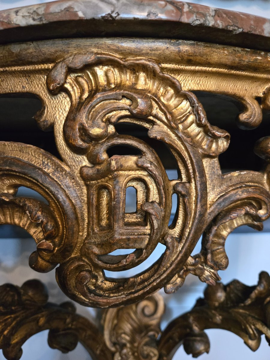 Regency Wall Bracket With Rocaille And Architectural Motifs Evoking The Orient.-photo-1