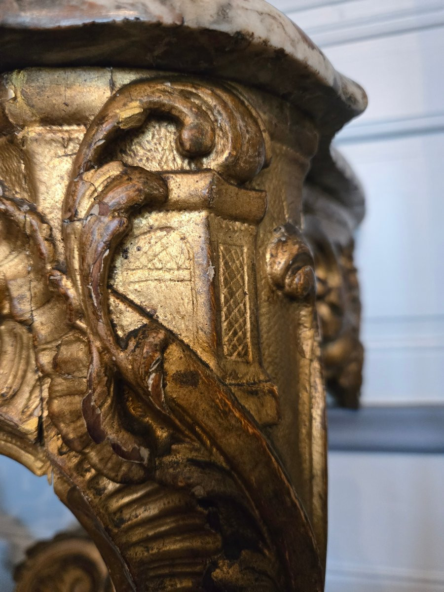 Regency Wall Bracket With Rocaille And Architectural Motifs Evoking The Orient.-photo-3