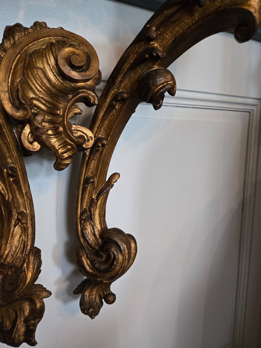 Regency Wall Bracket With Rocaille And Architectural Motifs Evoking The Orient.-photo-5