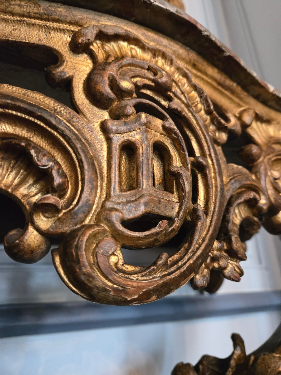 Regency Wall Bracket With Rocaille And Architectural Motifs Evoking The Orient.-photo-7