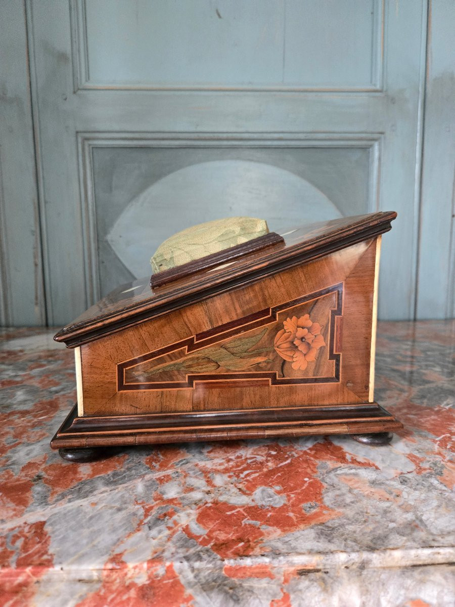 Coffret de dame à ouvrages en marqueterie, travail rhénan, louis XIV, début du XVIIIe siècle,  -photo-4