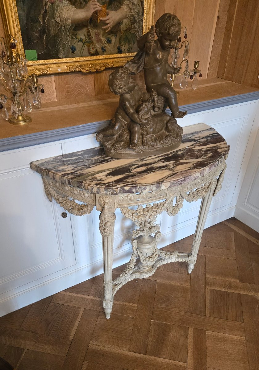 Paire de consoles d’applique néoclassiques, Paris, époque Louis XVI.-photo-4