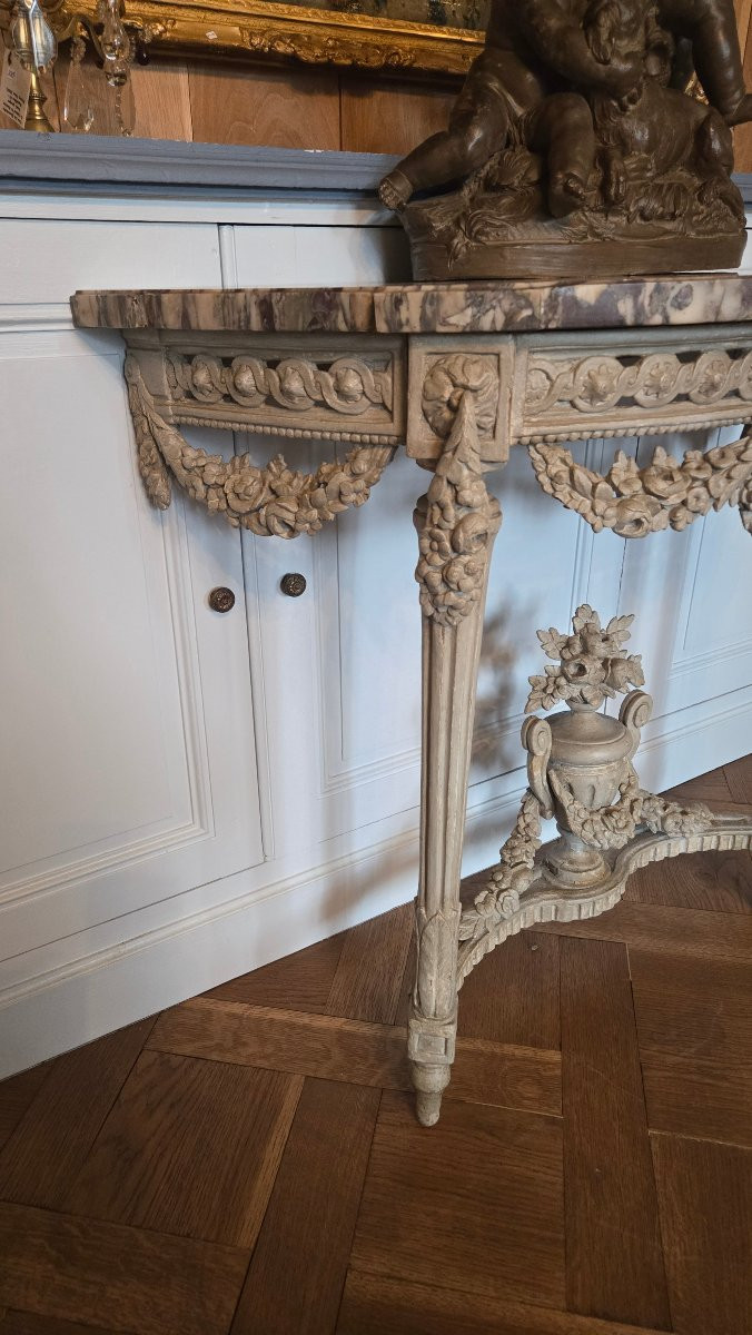 Paire de consoles d’applique néoclassiques, Paris, époque Louis XVI.-photo-8