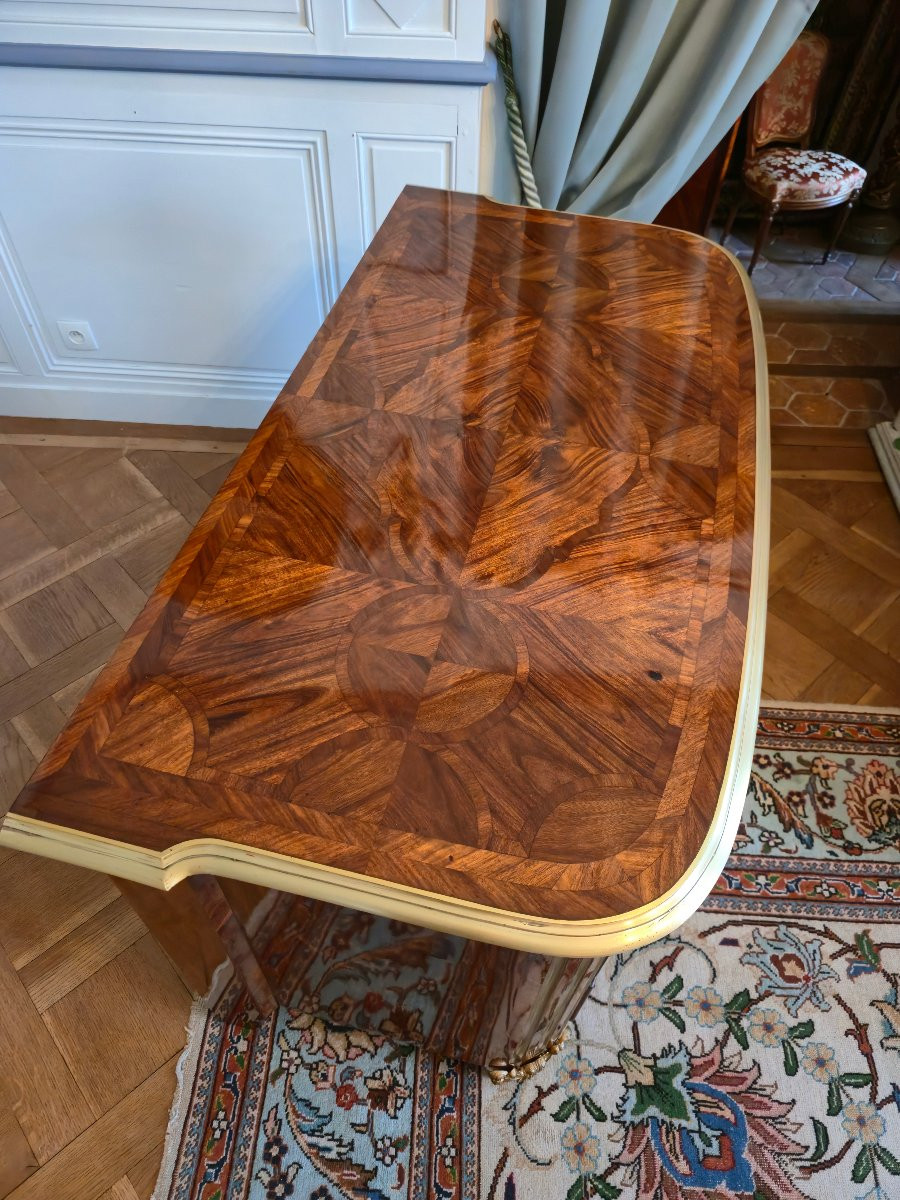 Louis XIV Commode In Precious Wood Veneer, Paris Circa 1710-1720.-photo-4