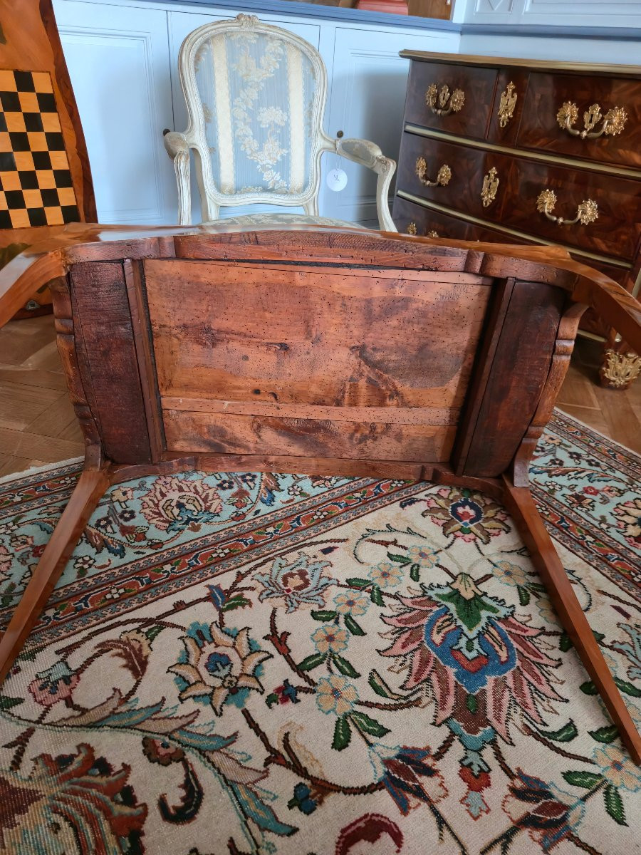Marquetry Multi-game Table In The Regional Louis XV Style, Attributed To André Mailfert.   -photo-4
