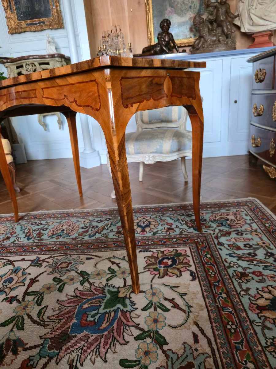 Marquetry Multi-game Table In The Regional Louis XV Style, Attributed To André Mailfert.   -photo-7