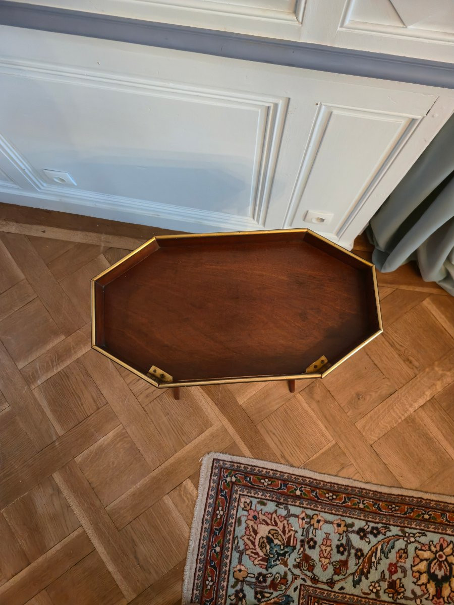 Table tricoteuse ou table à ouvrage d’époque Directoire, fin du XVIIIe – début du XIXe siècle. -photo-2