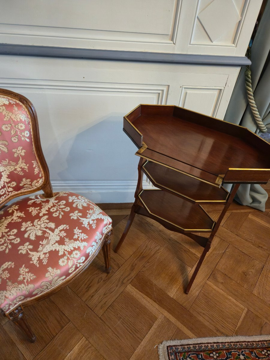 Table tricoteuse ou table à ouvrage d’époque Directoire, fin du XVIIIe – début du XIXe siècle. -photo-6