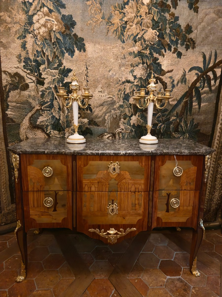 Paire de candélabres néoclassiques en bronze et marbre, style Louis XVI, époque Napoléon III.  -photo-5