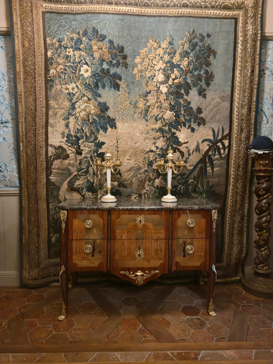 Paire de candélabres néoclassiques en bronze et marbre, style Louis XVI, époque Napoléon III.  -photo-6