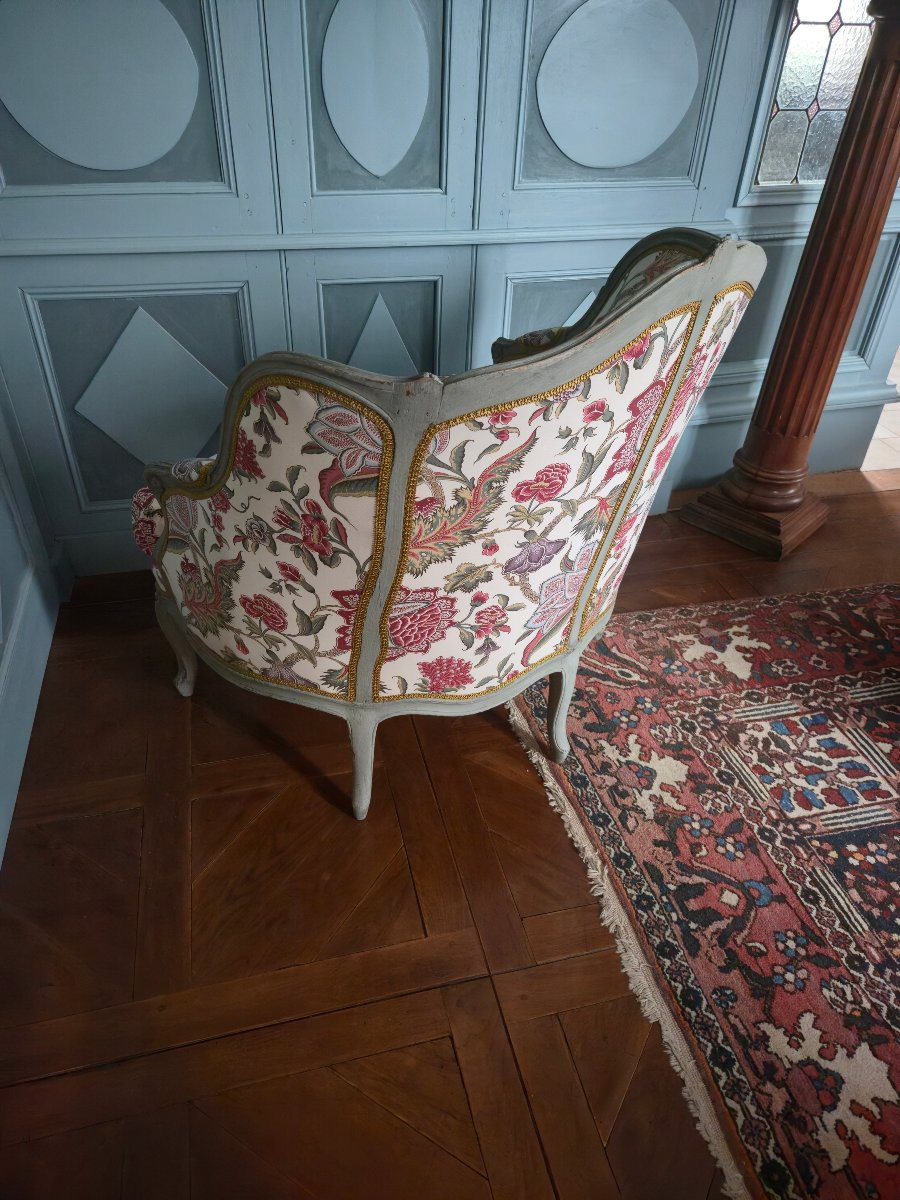 Marquise en gondole, travail de faussaire réalisé dans le goût des grands sièges Louis XV.-photo-4