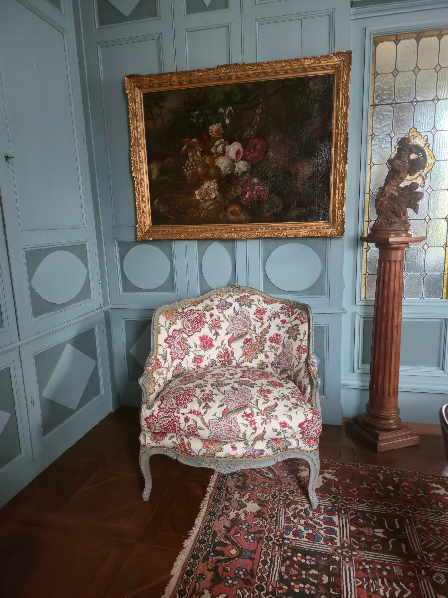 Marquise en gondole, travail de faussaire réalisé dans le goût des grands sièges Louis XV.-photo-8
