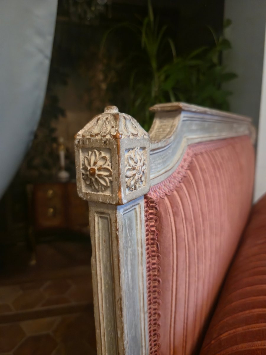 Louis XVI Style Reclining Bed With 18th Century Elements, Formerly Reassembled.-photo-2