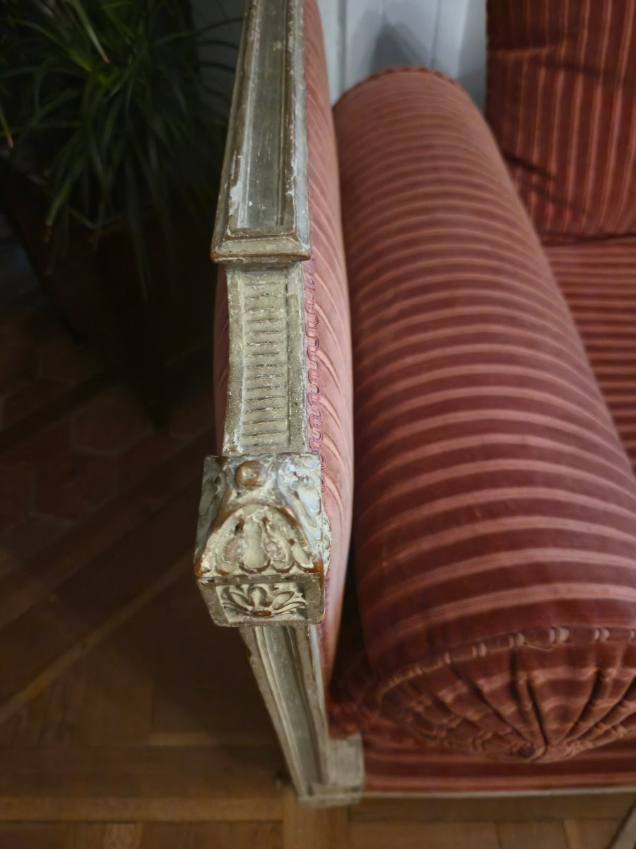 Louis XVI Style Reclining Bed With 18th Century Elements, Formerly Reassembled.-photo-3